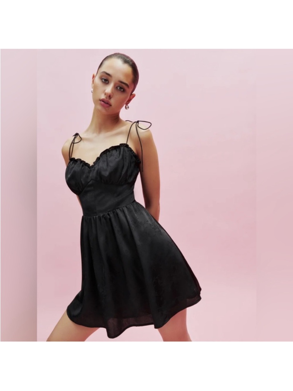 NWT Reformation Austine Dress Black Size 10